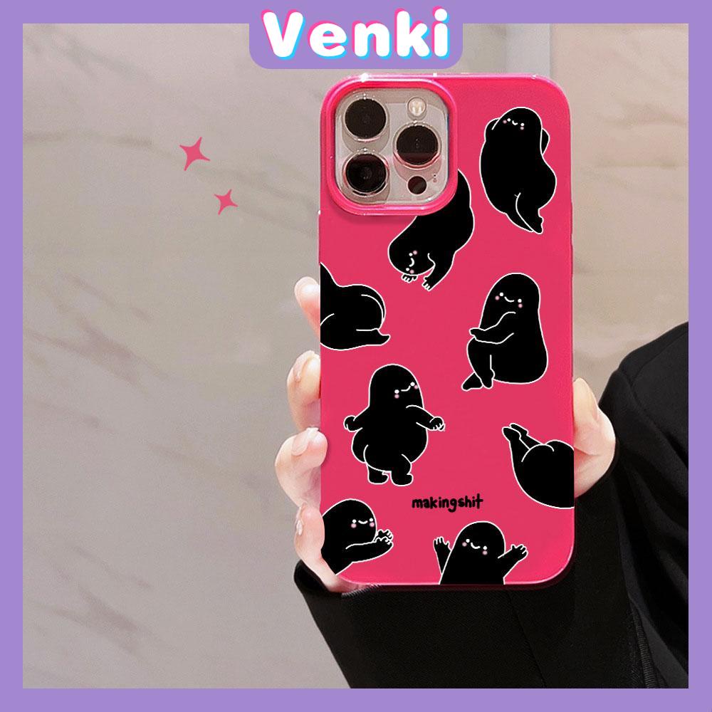 VENKI - For iPhone 11 iPhone Case Red Glossy TPU Soft Case Shockproof Protection Camera Cute Cartoon Character Compatible with iPhone 14 13 Pro max 12 Pro Max xr xs max 7Plus 8Plus