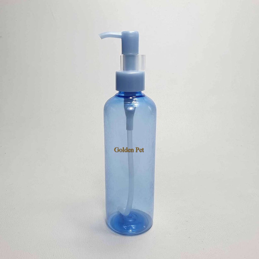 Botol Pet 250 Ml Br Biru Pump Lotion Stick Plastik / Botol Plastik / Botol Kosmetik Br / Botol Lotio