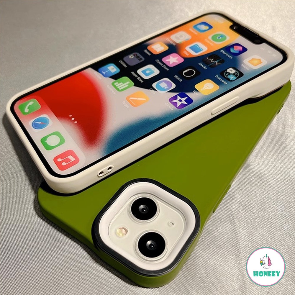 Casing Ponsel Untuk Apple14Kualitas Buram Nyaman Untuk iPhone XR 11 12 13 14 Pro Max 7 8Plus Warna Solid Sederhana Shockproof Lembut Silicone Cover