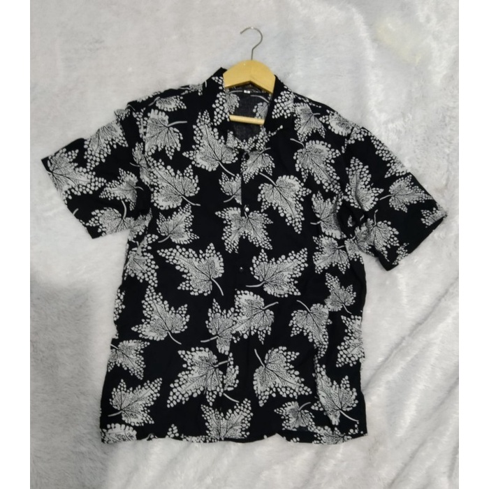 Kemeja Casual anak laki-laki Kemeja hawai anak Kemeja pantai anak Baju - Biru Abstrak, S