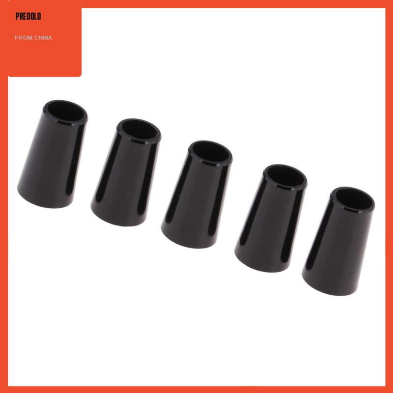 [Predolo] 5pcs Golf Shaft Ferrules Taper Tip Adapter Sleeve End Caps Hitam 0.335 Kayu