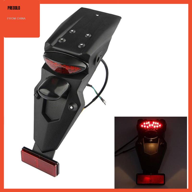 [Predolo] Mudguard Belakang Sepeda Motor Sepeda LED Rem Tail Light Super Terang