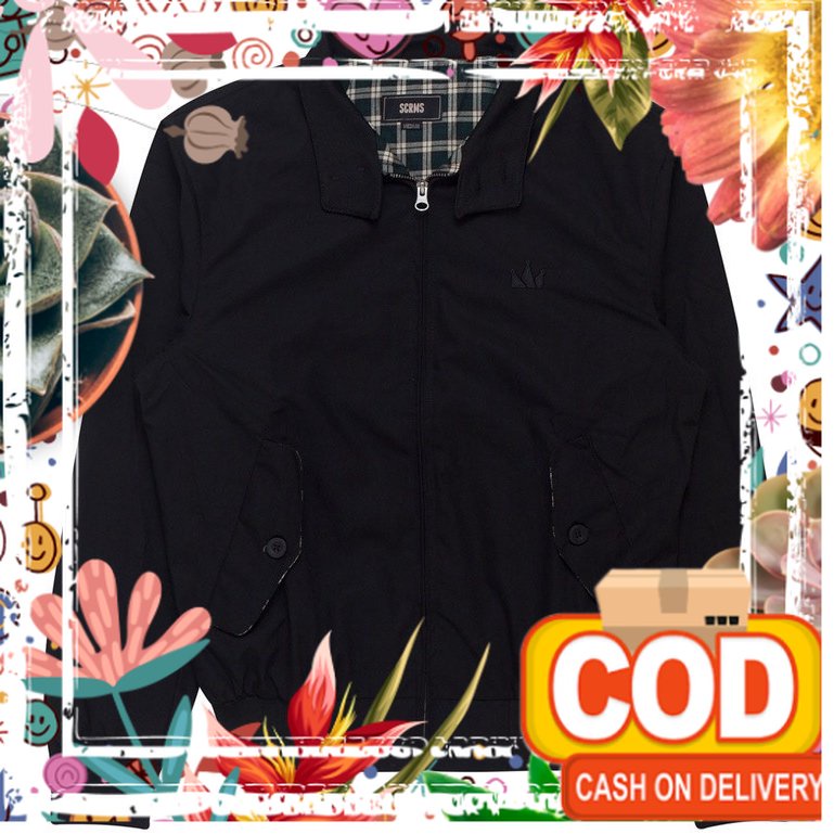 TERLARIS JAKET SCREAMOUS HARRINGTON PRIA - SCREAMOUS JACKET HARRINGTON - SIZE M L XL XXL - JAKET JEP