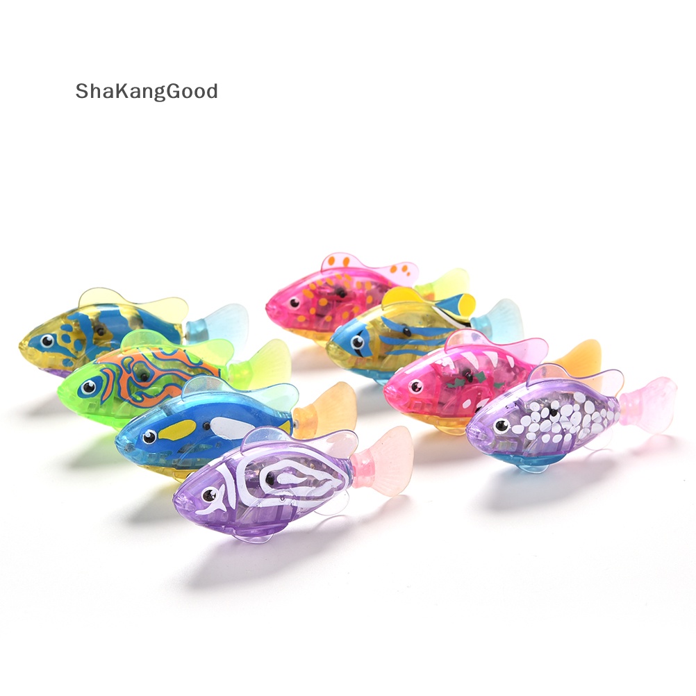 Selip 1x Mainan Robot Peliharaan Elektronik Ikan Bertenaga Air Fish Anak Anak Hadiah SKK