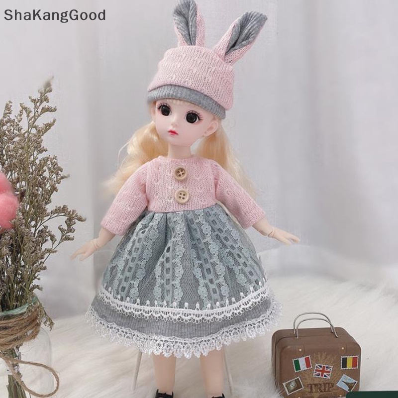 Boneka BJD 30cm Selip1Per6 Princess Doll Dress DIY Baju Hadiah Mainan Anak Perempuan (Tanpa Boneka) SKK