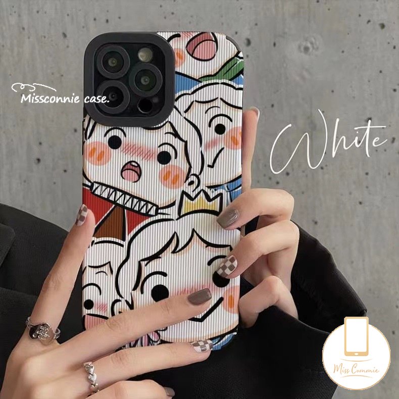 IPHONE Kartun Pangkat Kings Prince Boji Case Kompatibel Untuk Iphone11 12 14 13 Pro MAX X XR 78 Plus XS MAX 7Plus Tekstur Kulit Mewah Beruang Lucu Shockproof Lembut Tpu Cover