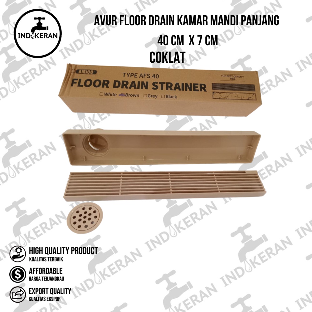 AMICO - Avur Floor Drain Kamar Mandi Panjang 40 CM x 7 CM