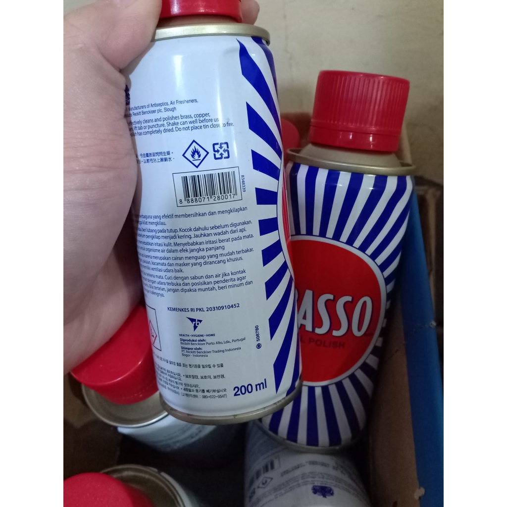 Cairan Pembersih Karat Braso Pengkilap Logam Serba Guna Brasso Metal Polish 200ml