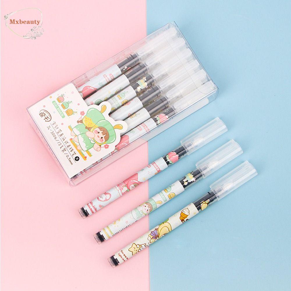 Mxbeauty Siswa Pena Netral Lucu Fasih Cepat Kering Kucing Astronot Dinosaurus Alat Kantor Pasokan Tulisan Alpukat Roller Ball Pen