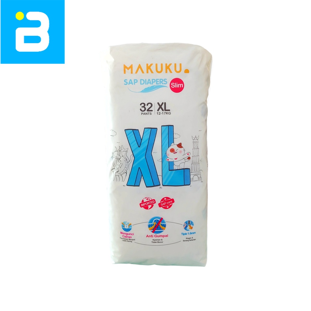 Makuku SAP Diapers Slim XL32