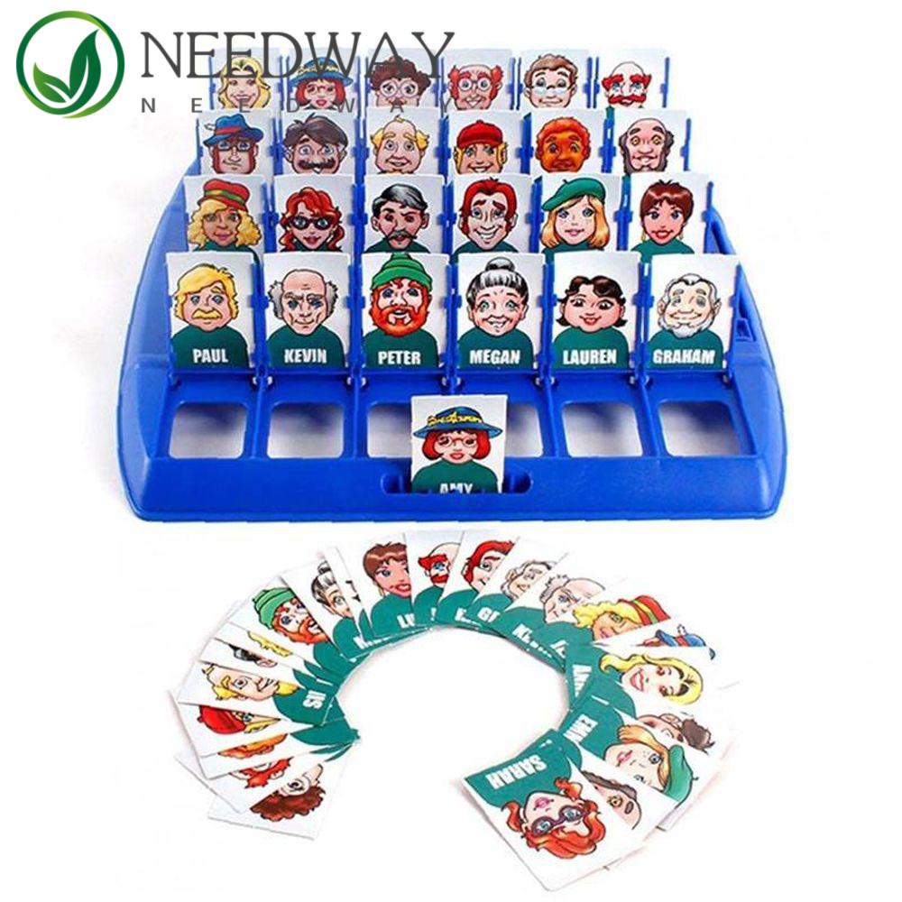 Needway   Who Is It Board Game Desktop Karakter Pesta Anak/Hewan Rekreasi Memori Training Mainan Puzzle