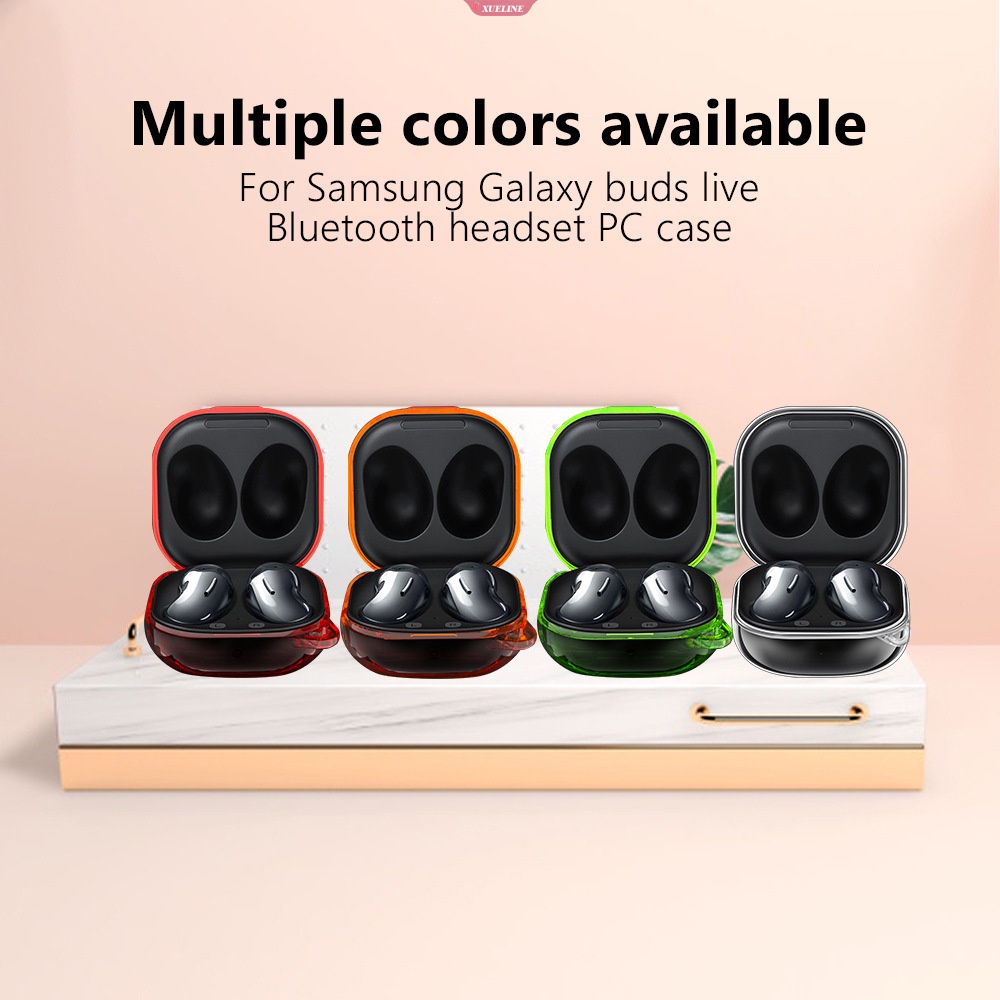 Untuk Samsung Galaxy Buds Live Headset Case Transparan Nirkabel Earphone Penutup Pelindung Portable Tahan Air Penutup Headphone [ZXL]