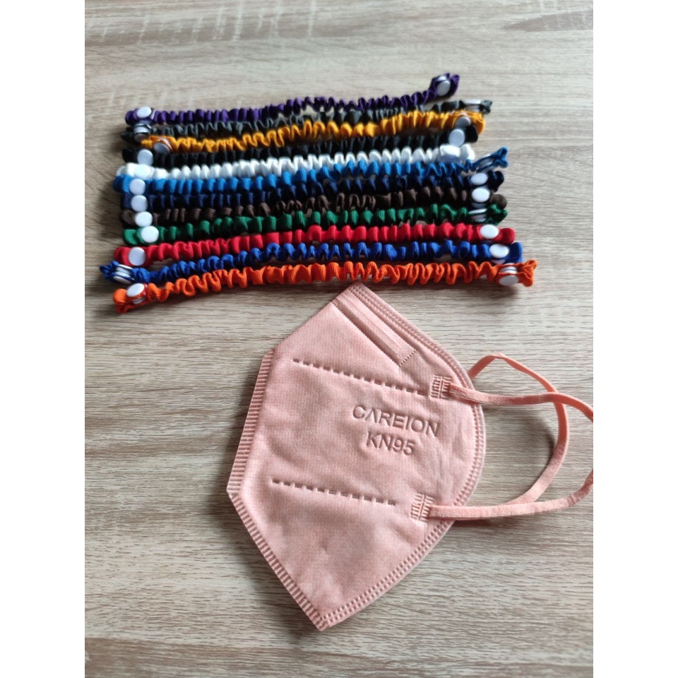 KONEKTOR MASKER UNTUK HIJAB/TALI SAMBUNG MASKER/TERLARIS/JAWA TIMUR /POLOS KERITING (C-1)