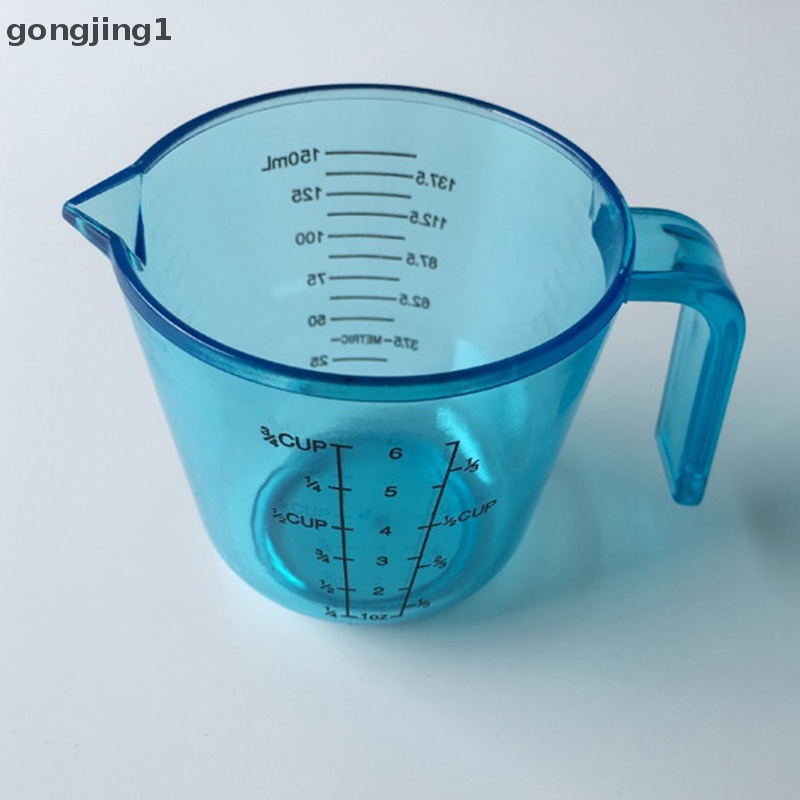 Ggg Gelas Takar Bening Plastik 150ml Gagang pour spout home kitchen tools ID