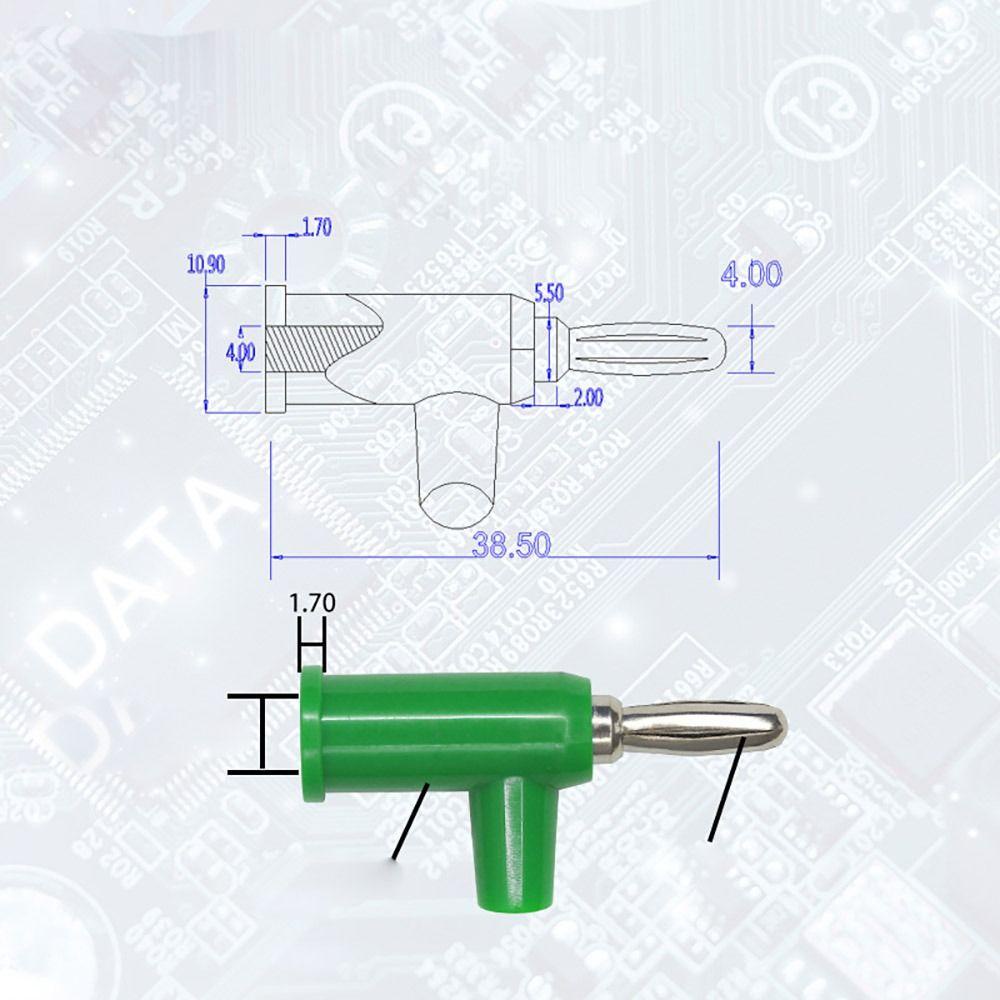 TOP Stackable Banana Plug 4MM Konektor Listrik Binding Post Kepala Pisang