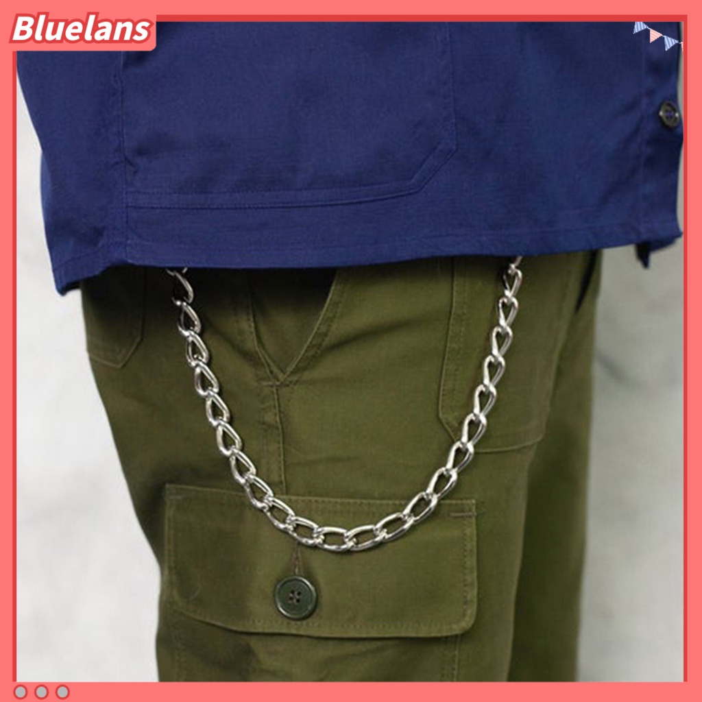 [BLS] Celana Rantai Hip-hop Punk Kepribadian Goth Tebal Hadiah Panjang Minimalis Pria Jeans Pinggang Dompet Rantai Fashion Perhiasan