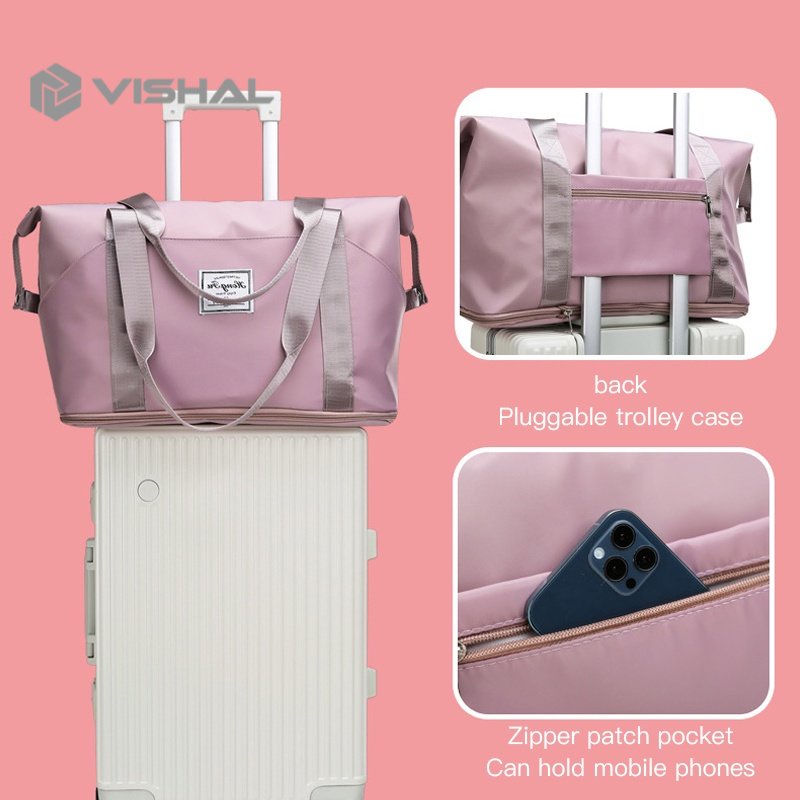 VISHAL TAS TRAVEL BESAR ANTI AIR / PORTABLE GYM BAG / TAS FITNESS / TAS HAND CARRY VS-126