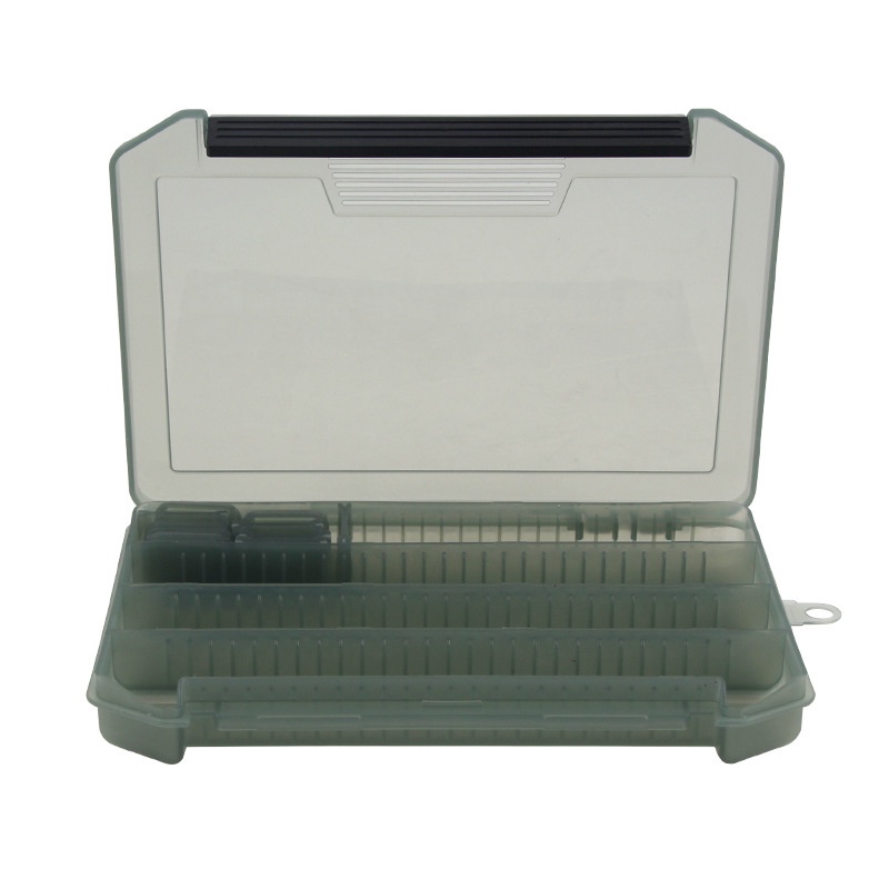 Fishing Lure Box Tackle Multifungsi Lapisan Tunggal Pluggable Chip Tackle Penyimpanan Nampan Memancing Tackle Storage Tahan Air Visible Kotak Plastik Memancing T