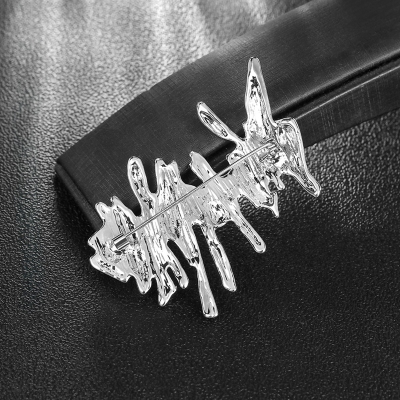 Bros Logam Tidak Teratur Retro Fashion Kepribadian Lencana Aksesoris Pakaian Pria Dan Wanita Hadiah Natal