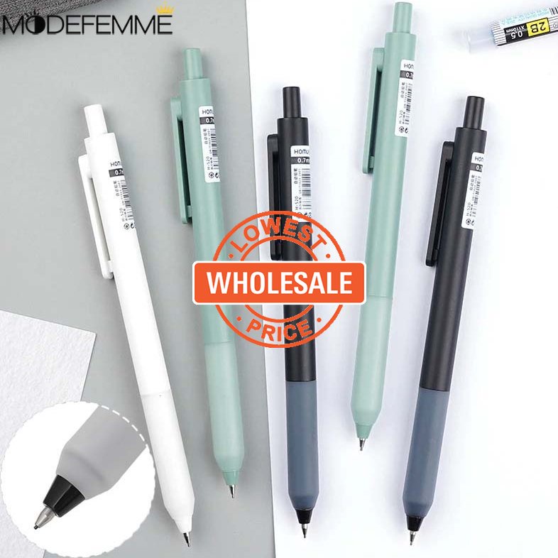 [Harga Grosir] HEMU 1pc 0.5/0.7mm Alat Tulis Siswa Tekan Tulis Pensil Pena Gambar Pegangan Nyaman Pensil Simple Pensil Otomatis Perlengkapan Kantor Sekolah