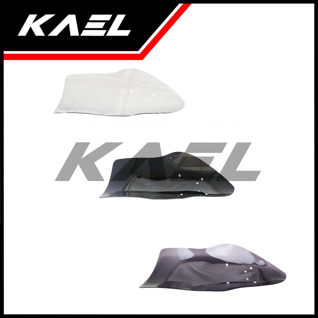 Visor Variasi Lexi Tinggi Panjang Hitam Riben Ribben Bening Transparan Windshield Wind Shield Winsil Winshild