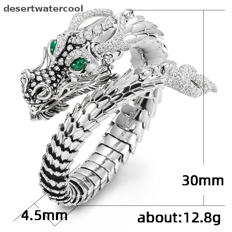 Deid Cincin Naga Cina Pria Unik Keren Bersepeda Pria Dan Wanita Rings Size Adjust Martijn