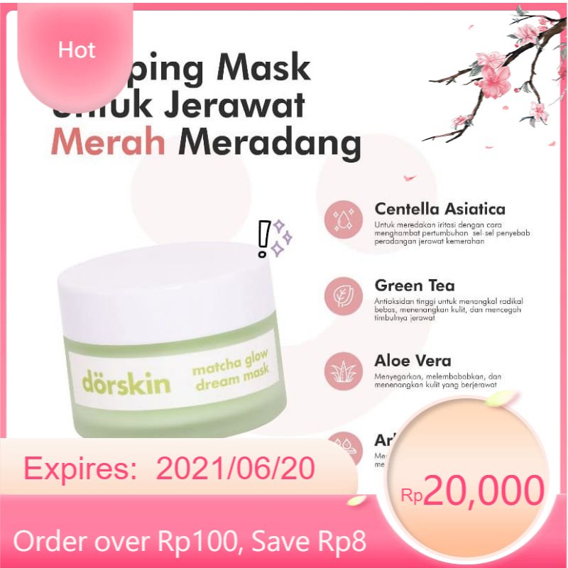 DORSKIN Matcha Glow Dream Sleeping Mask