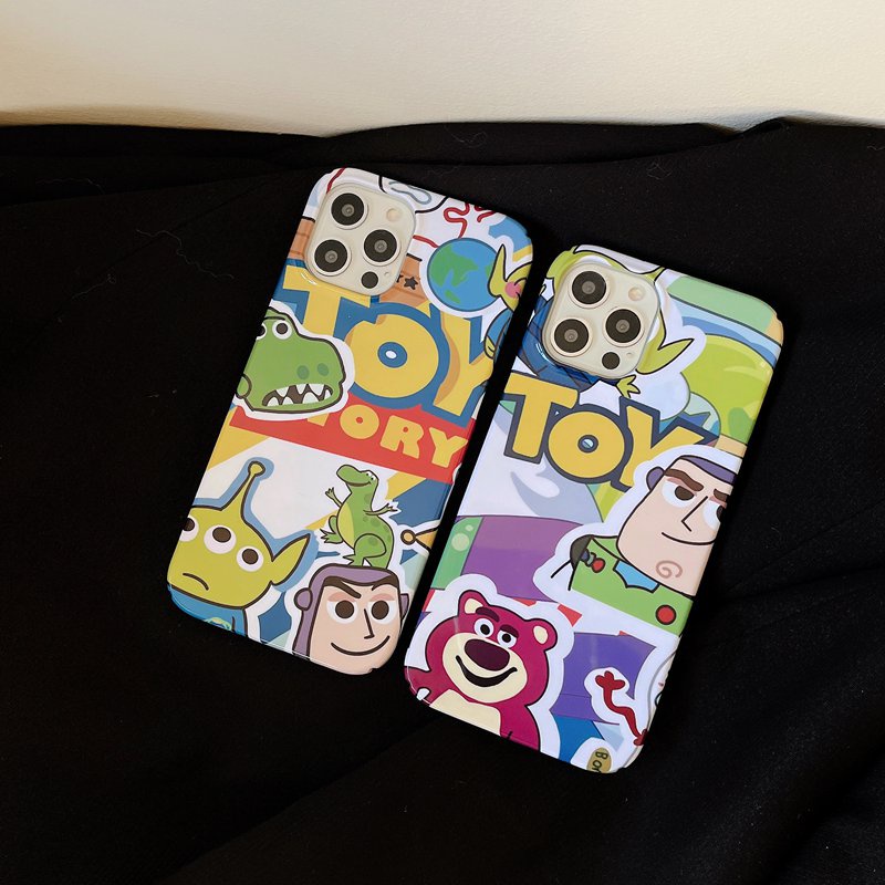 Toy Story Strawberry Bear Hard Plastic Case HP iP iPhone 14 + Plus X XS XR 11 12 13 Pro Max FTD Casing Apple