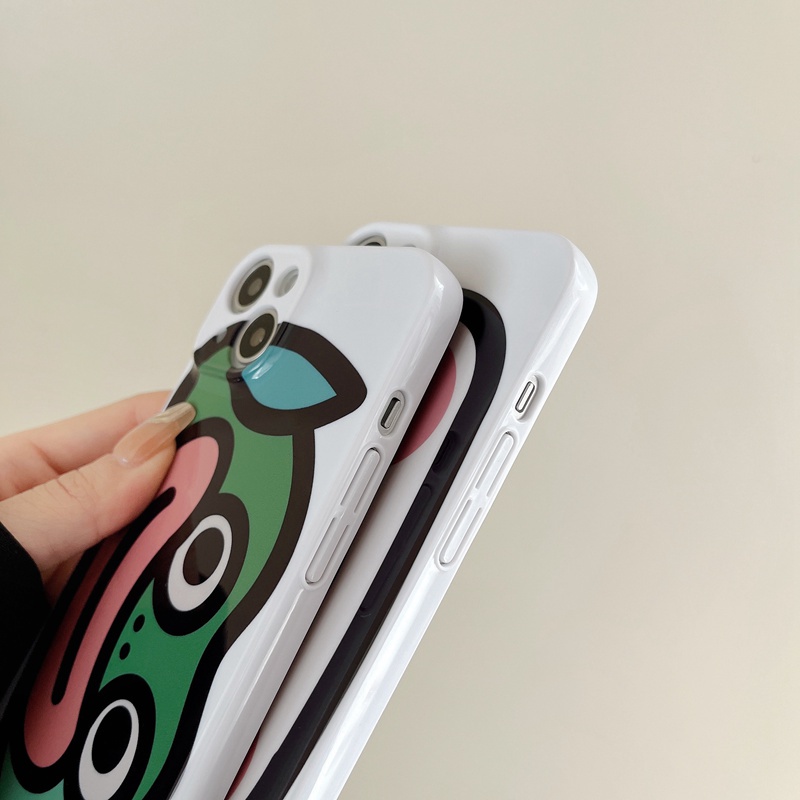 Cute Sweat Frog Pig Hard Plastic Case HP iP iPhone 14 + Plus X XS XR 11 12 13 Pro Max FTD Casing Apple