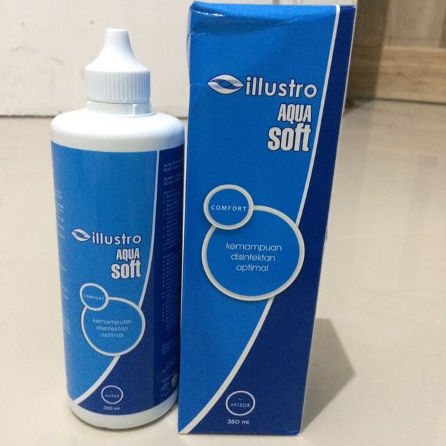 Cairan Softlens AquaSoft / Cairan Aqua Soft By Illustro 350ml - Box 350ml