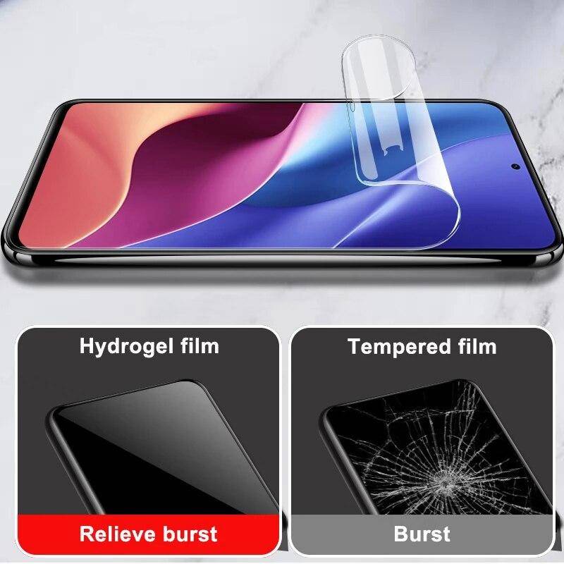 3pcs Film Hydrogel Bening Pelindung Layar Anti blue light Untuk Tecno Camon 2018 15 12 Pro Premier 15 12 Air i4 18i 17 Pop 5X Soft HD Film Untuk Tecno Phantom X2 Pro Bukan Kaca