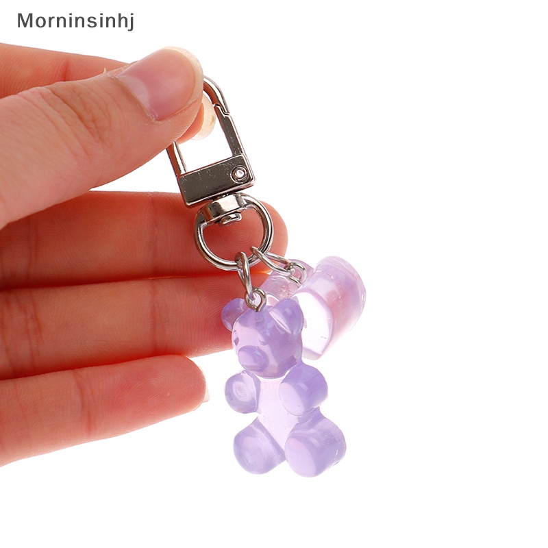 Mornin Lucu Permen Warna Jelly Beruang Gantungan Kunci Keyring Car Keys Bag Decor Ch Liontin id