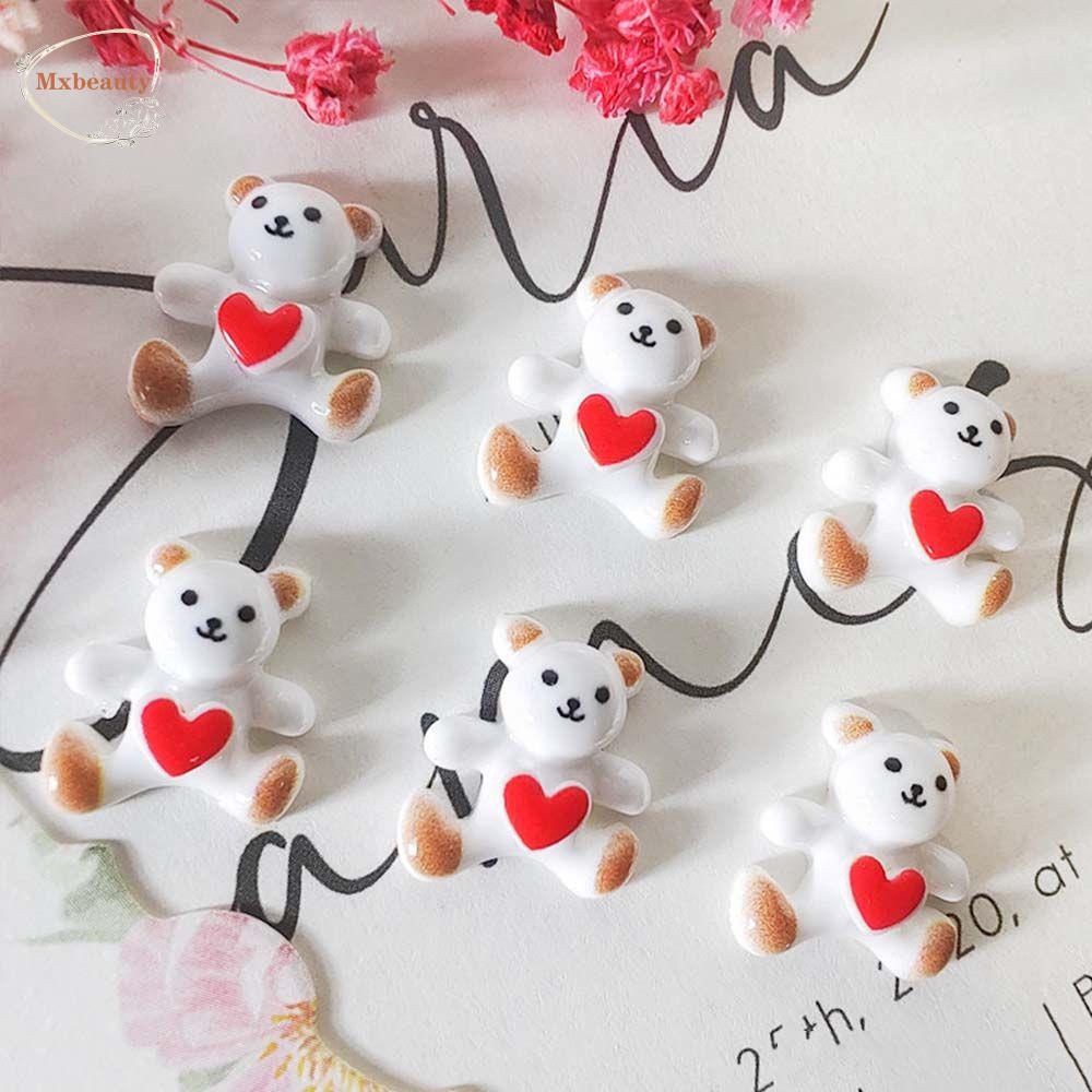 Mxbeauty Kartun Perhiasan Kuku Fashion 20 Pcs Ponsel Patch Manicure Dog Bunny Bear Dekorasi Kuku