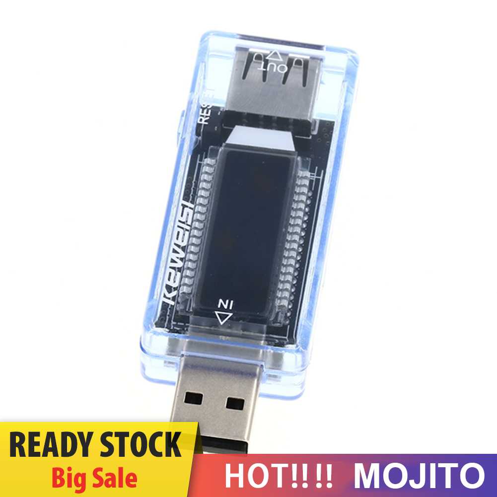 Mini USB Tester Current Voltage Charger Capacity Tester Pengukur Tegangan Arus