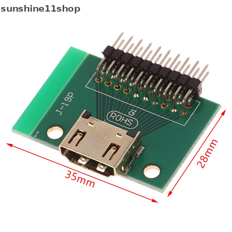 Sho Compatible Dengan HDMI 19Pin test Socket Jack 19Pin Adapter test Board Dengan Papan PCB N