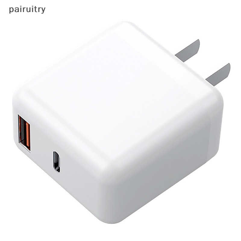 Prt PD 20W Single Dan Dual Port Fast Charging Head Portable Safe Smart Phone Charger Fast Type-C Langsung Charger Untuk Handphone PRT