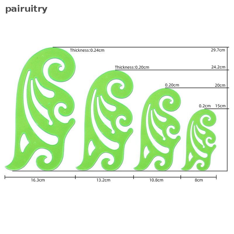 Prt Curve Plate Multi Shaped Penggaris Plastik Paing Gambar Template Pola Kurva Penggaris Seni Siswa Alat Tulis Perlengkapan Kantor PRT