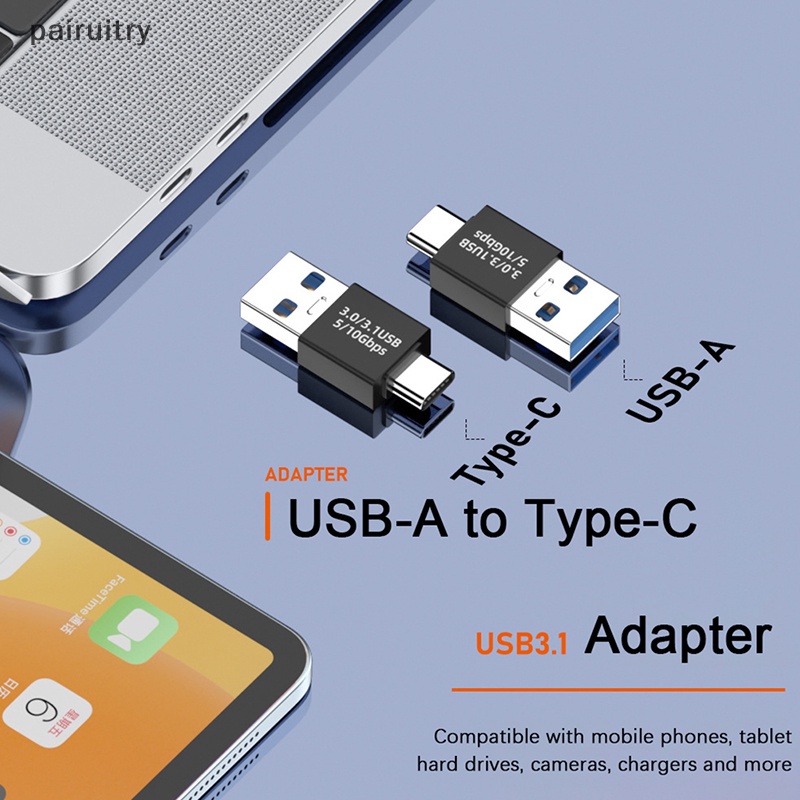 Prt USB 3.1 Coupler Female to USB Tipe C Female Adapter Konverter Sambungan Extender USB Super Speed PRT