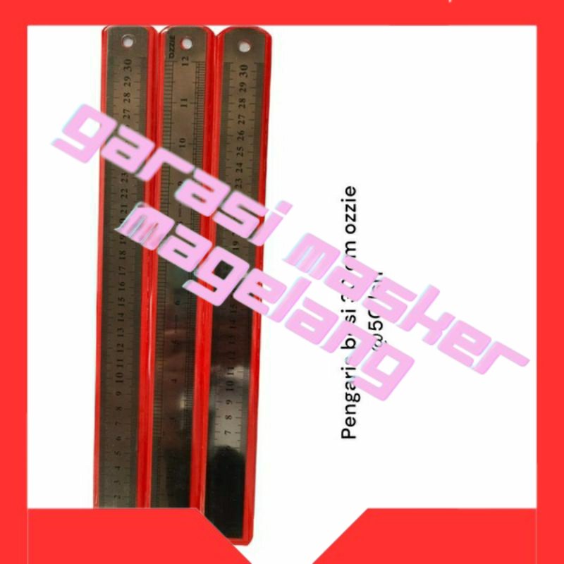 

Garisan / Penggaris Panjang Penggaris Besi 30cm Anti Karat merk OZZIE (1 PCS)