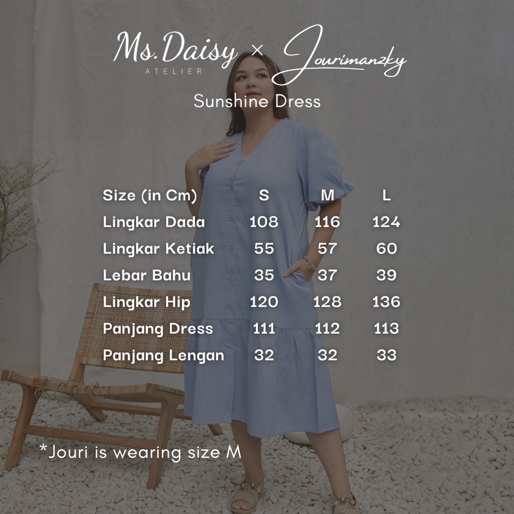 [Ms Daisy x Jourimanzky] Sunshine Puff Sleeve Dress