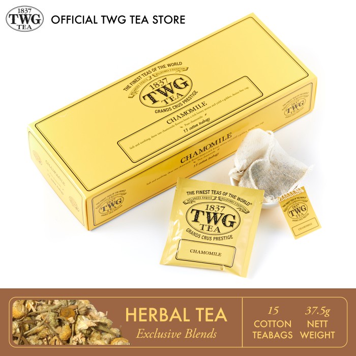 

N.E.W TWG Tea ǀ Chamomile, Cotton Teabag