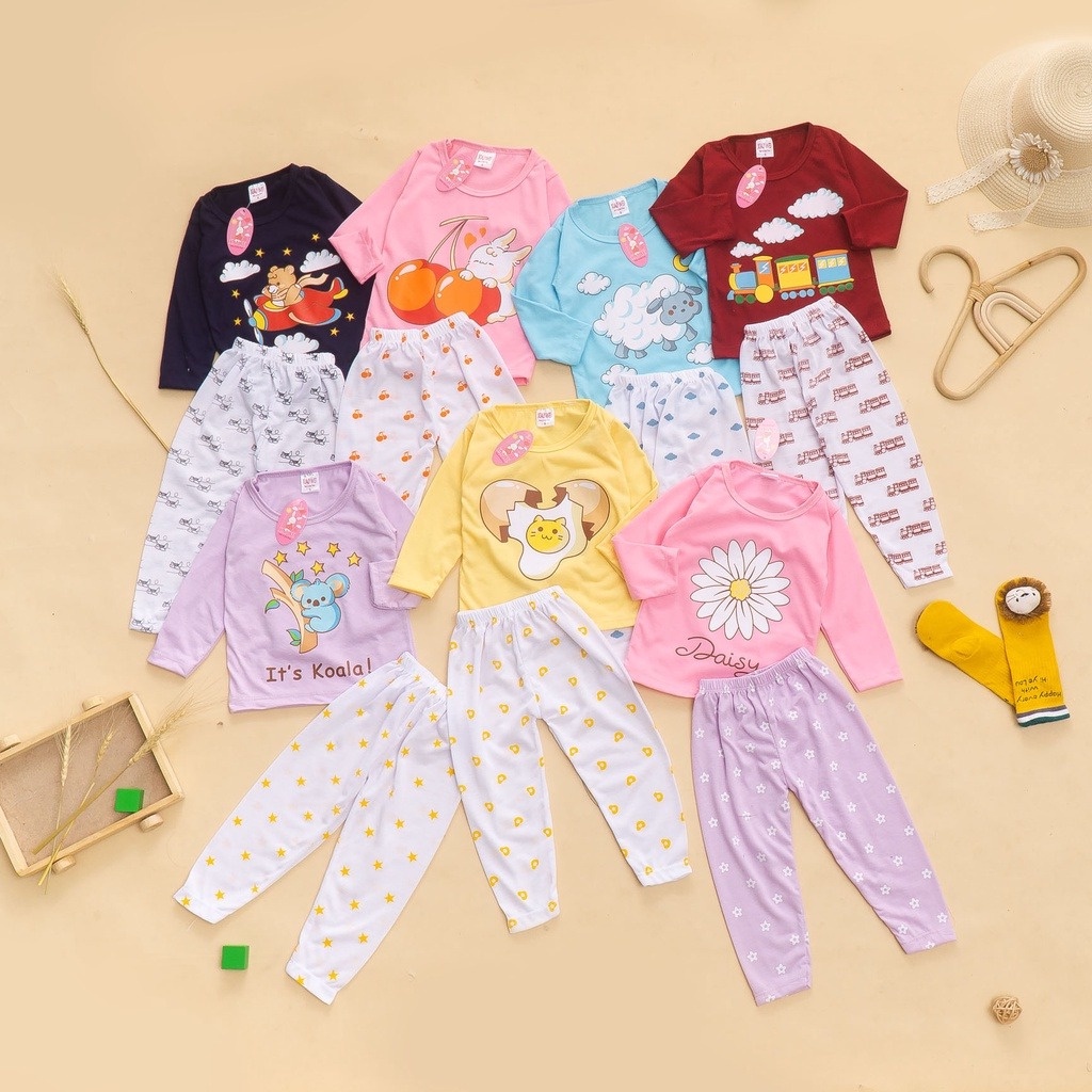 ZASKIYA - Setelan Baju Anak Motif Karakter / Oneset Anak Perempuan Motif Lucu