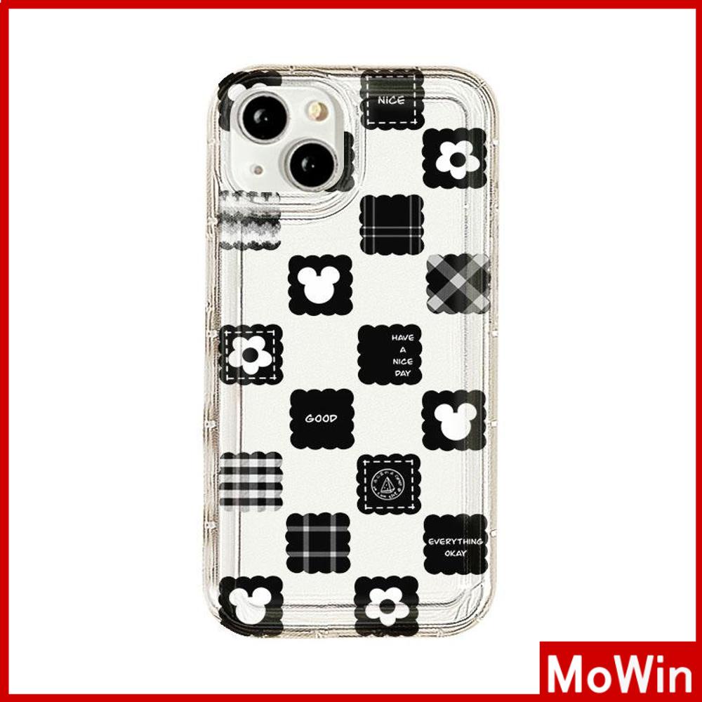 Case iPhone 14 Pro Max iPhone Case Bening Case TPU Soft Case Kantong Udara Shockproof Perlindungan Kamera Kotak-kotak Sederhana Hati untuk iPhone 13 Pro Max iPhone 12 Pro Max 11 8Plus 7Plus