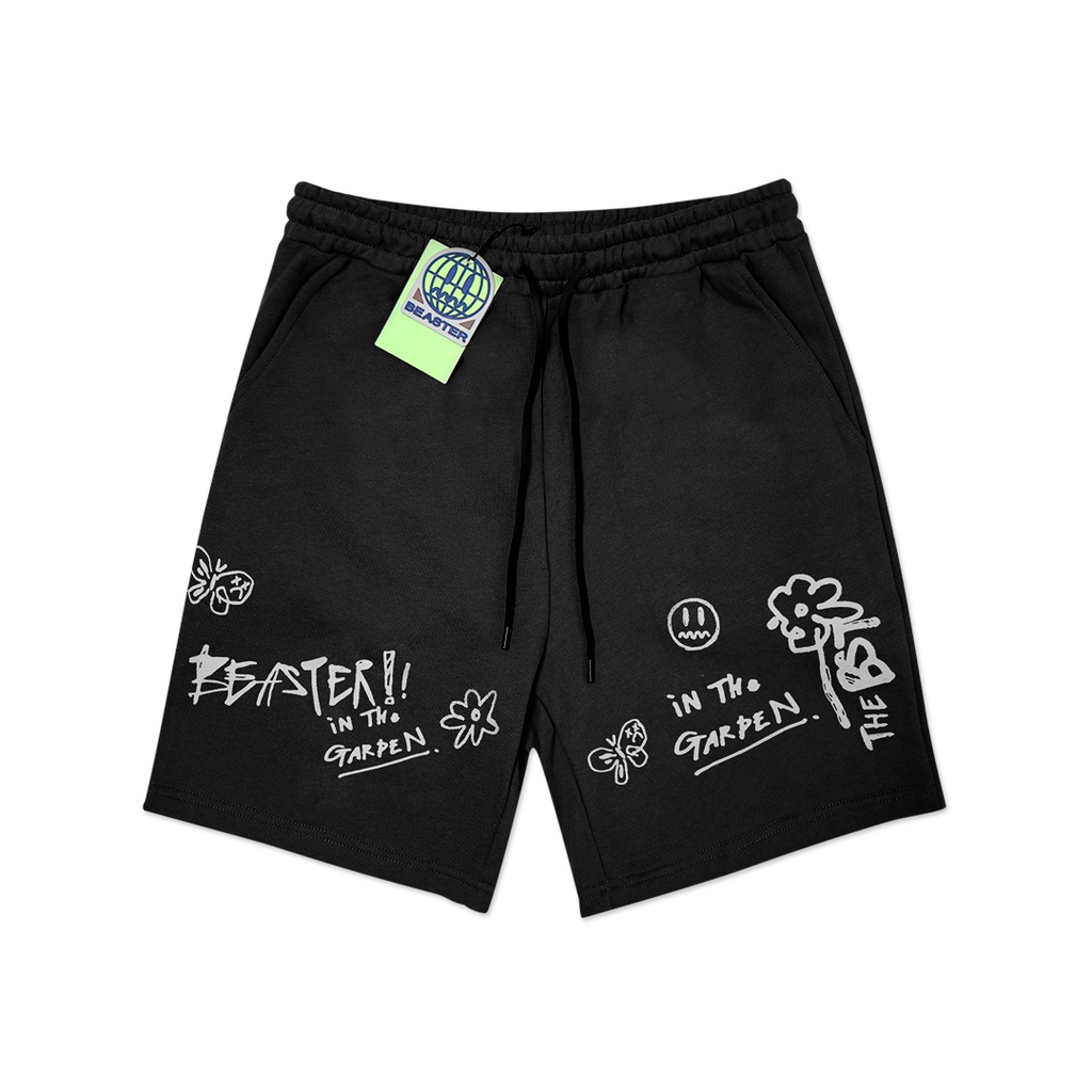 Beaster in the Garden Shorts Black