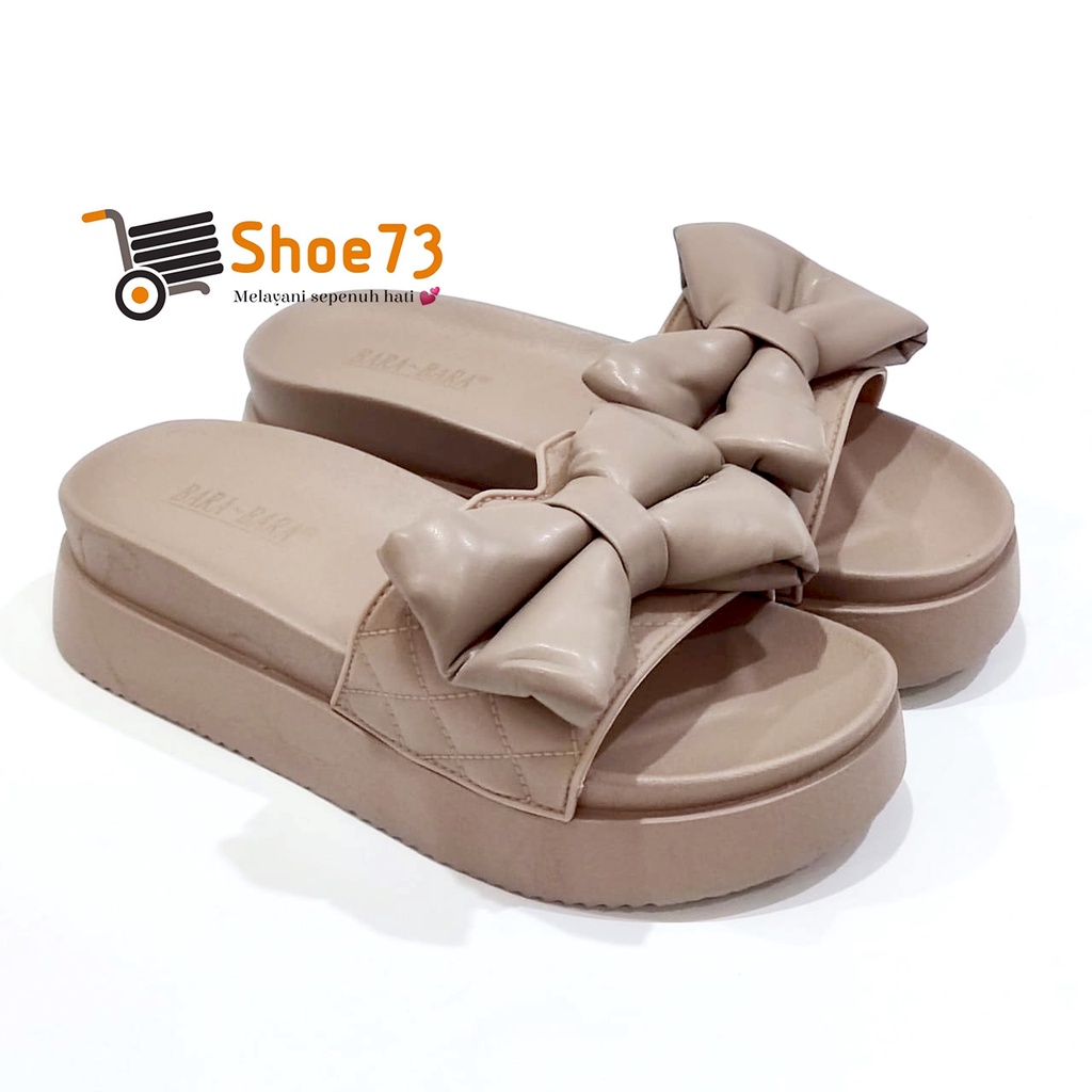 BARA-BARA 219 V-7 SIZE 36-40 ORIGINAL | Sandal Wedges Selop Jelly Pita Wanita | Sendal Kokop Impor