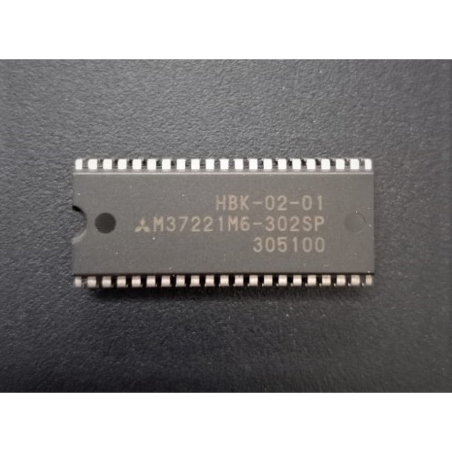 IC HBK-02-01 M37221M6-302SP Program utk TV Tabung Polytron Digitec