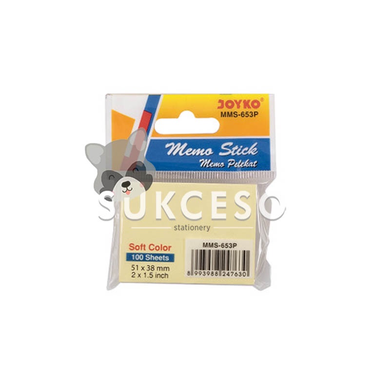 

Joyko Memo Stick MMS-653P / Memo Sticky Notes Soft Color