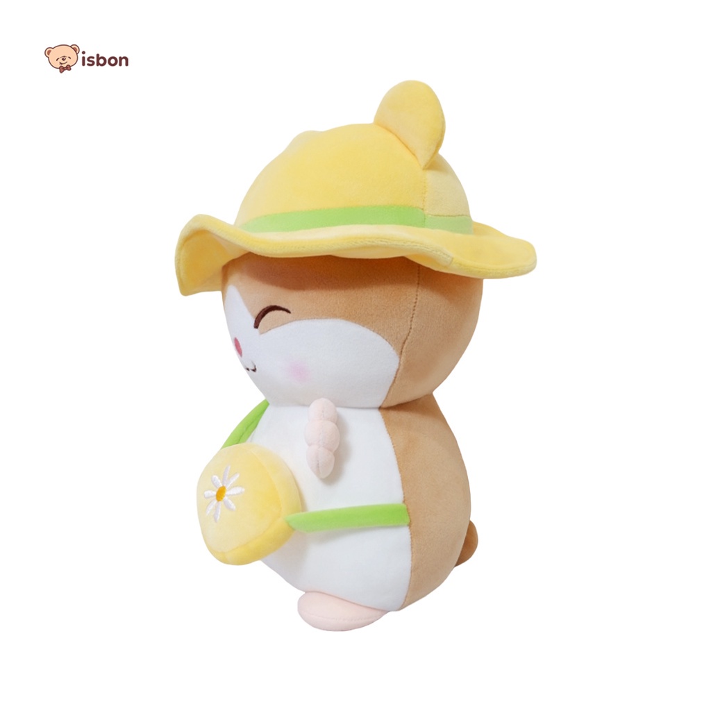 Boneka Hamster Hewan Lucu With Topi dan Tas Boneka Bayi Untuk Kado Ulang Tahun ukuran 30 CM