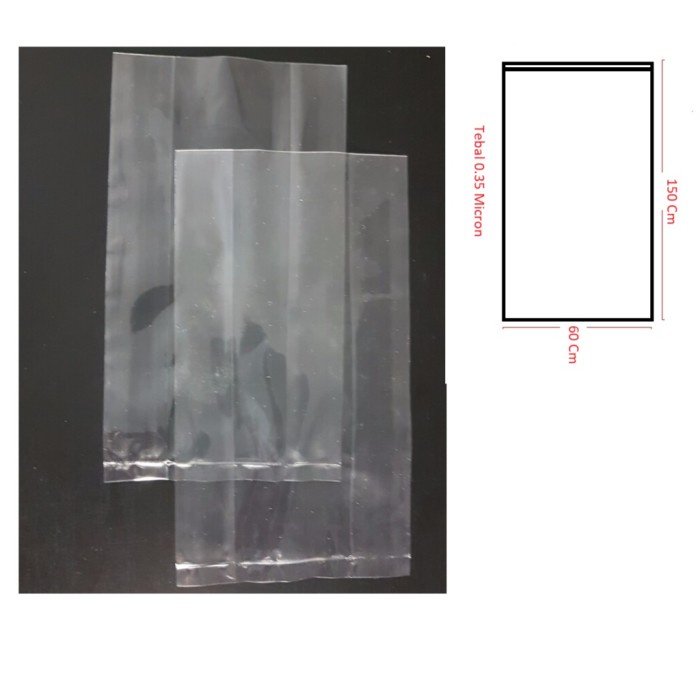PLASTIK PP TEBAL 035|PLASTIK BENING|PLASTIK LAUNDRY - 60 x 150 CM