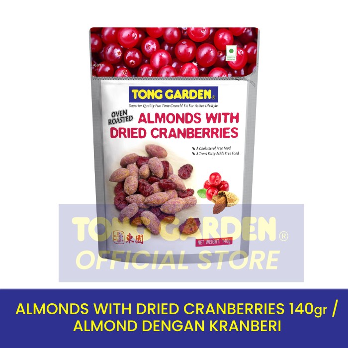 

New Arrival Tong Garden 140G Oven Roasted Almonds with Dried Cranberries
